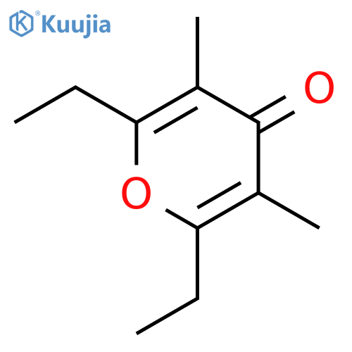2,6-Diethyl-3,5-dimethyl-4H-pyran-4-one structure