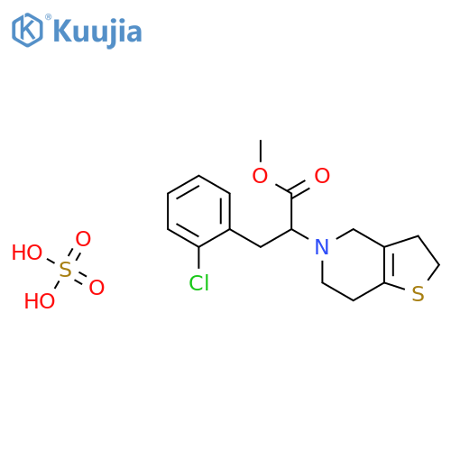 Clopidogrel hydrogen sulfate structure