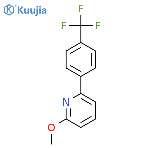 2-Methoxy-6-(4-(trifluoromethyl)phenyl)pyridine structure