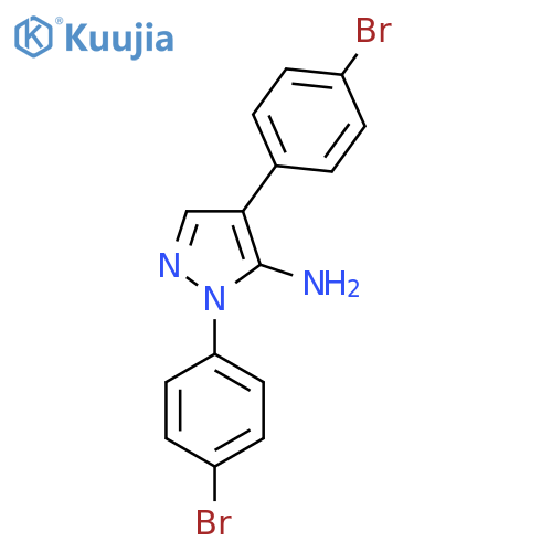 1,4-Bis(4-bromophenyl)-1H-pyrazol-5-amine structure