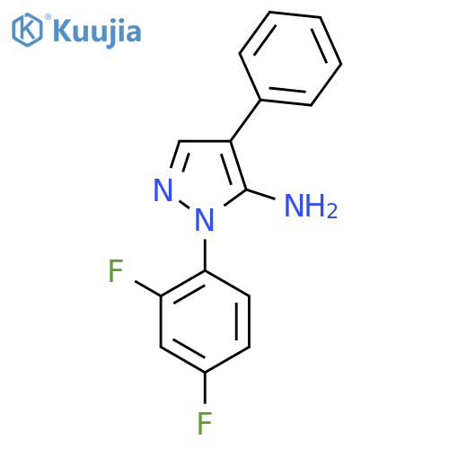 1-(2,4-Difluorophenyl)-4-phenyl-1H-pyrazol-5-amine structure