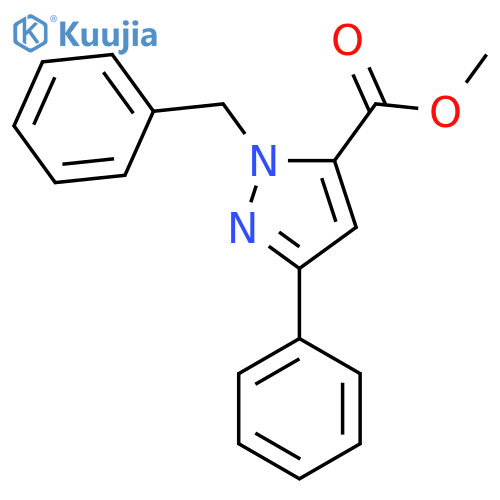 Methyl 1-benzyl-3-phenyl-1H-pyrazole-5-carboxylate structure