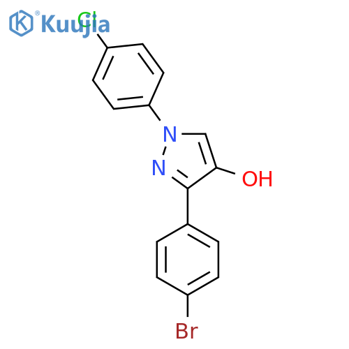 3-(4-Bromophenyl)-1-(4-chlorophenyl)-1H-pyrazol-4-ol structure