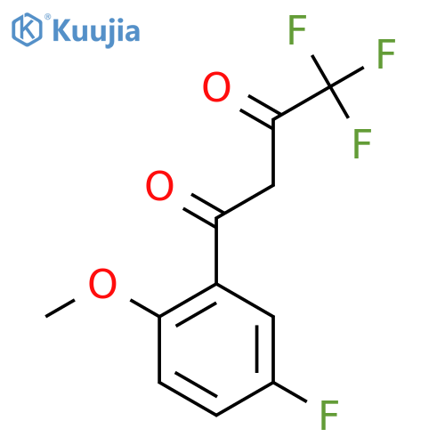 4,4,4-Trifluoro-1-(5-fluoro-2-methoxyphenyl)butane-1,3-dione structure