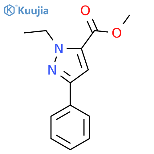 Methyl 1-ethyl-3-phenyl-1H-pyrazole-5-carboxylate structure