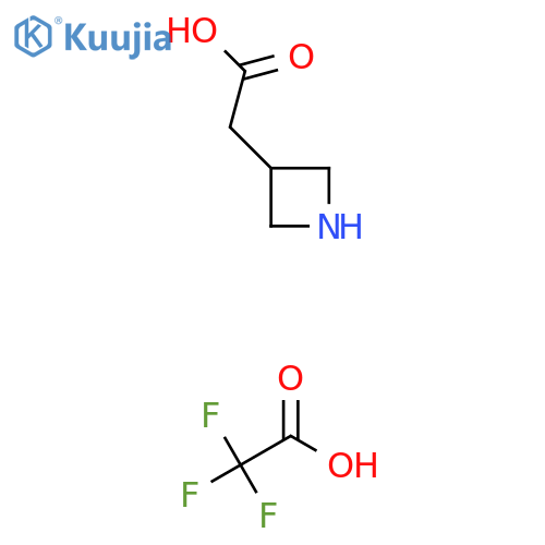 2-(azetidin-3-yl)acetic acid; trifluoroacetic acid structure