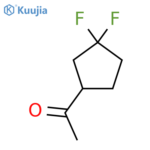 1-(3,3-difluorocyclopentyl)ethan-1-one structure