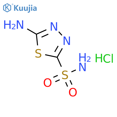 5-Amino-1,3,4-thiadiazole-2-sulfonamide Hydrochloride Salt structure