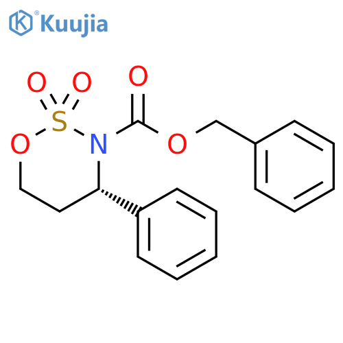 3-Cbz-4-phenyl-[1,2,3]oxathiazinane 2,2-dioxide structure