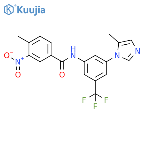 4-Methyl-N-[3-(5-methyl-1H-imidazol-1-yl)-5-(trifluoromethyl)phenyl]-3-nitrobenzamide structure