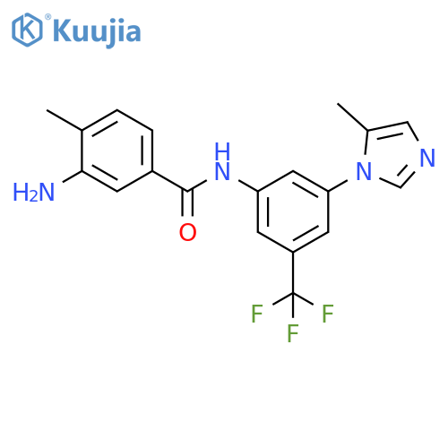 3-Amino-4-methyl-N-[3-(5-methyl-1H-imidazol-1-yl)-5-(trifluoromethyl)phenyl]benzamide structure