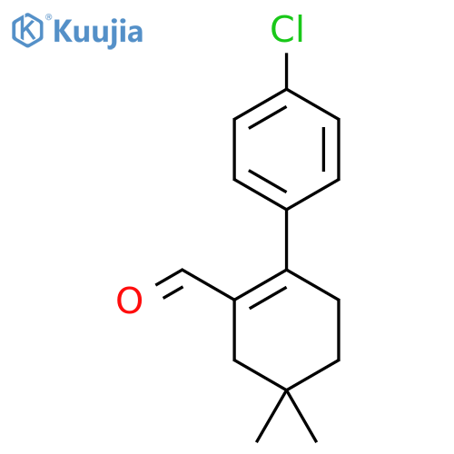2-(4-Chlorophenyl)-5,5-dimethyl-1-Cyclohexene-1-carboxaldehyde structure