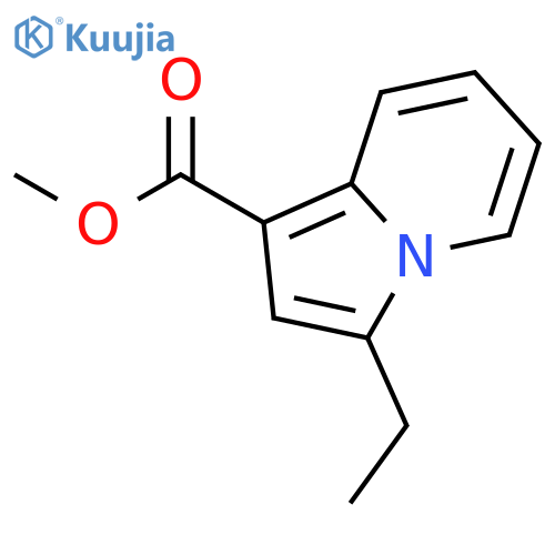 Methyl 3-ethyl-1-indolizinecarboxylate structure
