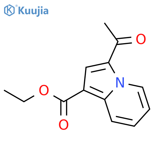 Ethyl 3-acetylindolizine-1-carboxylate structure