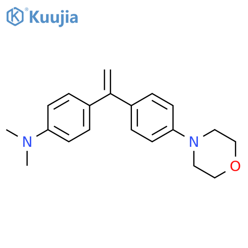 Benzenamine, N,N-dimethyl-4-[1-[4-(4-morpholinyl)phenyl]ethenyl]- structure