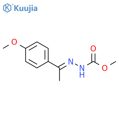 Methyl 2-1-(4-methoxyphenyl)ethylidene-1-hydrazinecarboxylate structure