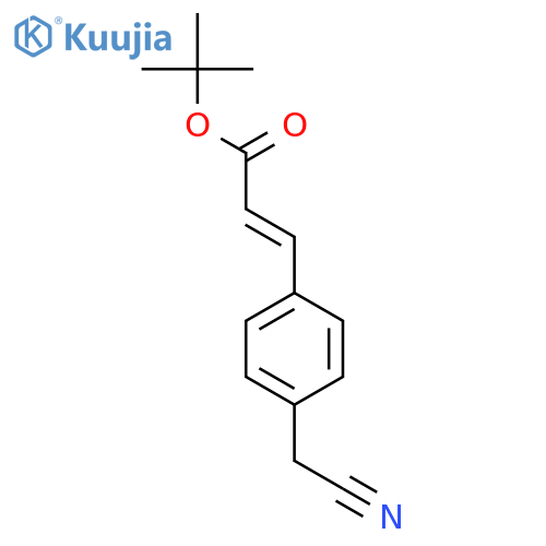 tert-Butyl 4-(Cyanomethyl)cinnamate structure