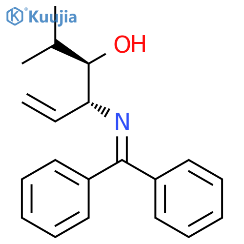 5-Hexen-3-ol, 4-[(diphenylmethylene)amino]-2-methyl-, (R*,R*)- structure