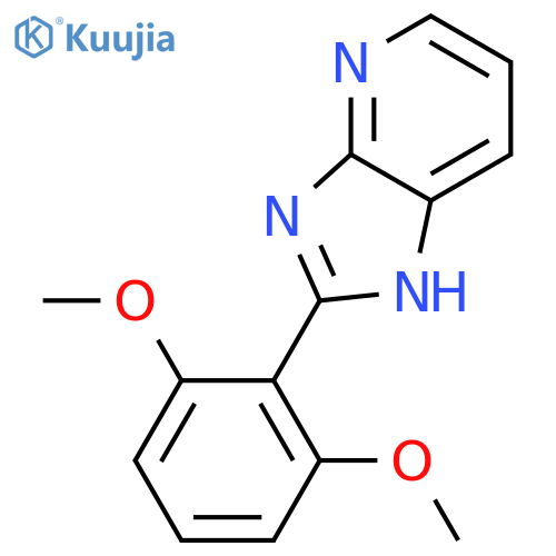 1H-Imidazo[4,5-b]pyridine, 2-(2,6-dimethoxyphenyl)- structure
