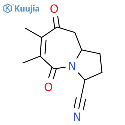1H-Pyrrolo[1,2-a]azepine-3-carbonitrile, 2,3,5,8,9,9a-hexahydro-6,7-dimethyl-5,8-dioxo-, (3R,9aR)-rel- structure