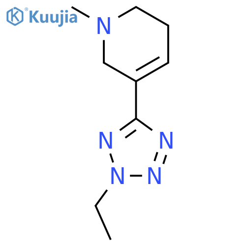 Pyridine,3-(2-ethyl-2H-tetrazol-5-yl)-1,2,5,6-tetrahydro-1-methyl- structure