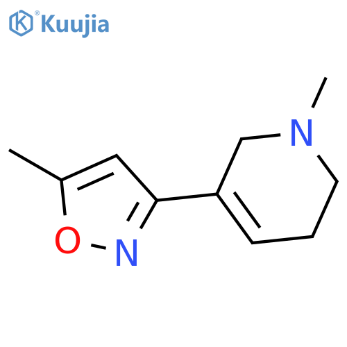 Pyridine, 1,2,3,6-tetrahydro-1-methyl-5-(5-methyl-3-isoxazolyl)- structure