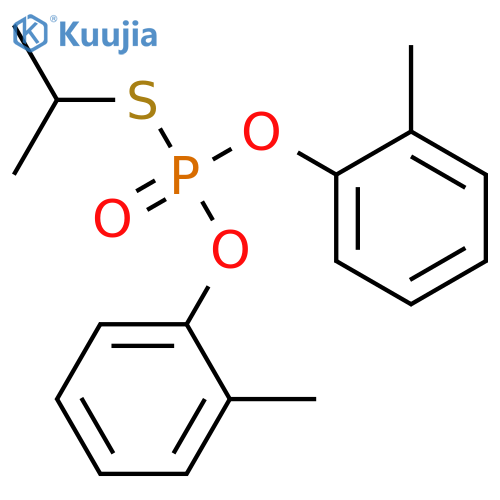 Phosphorothioic acid,S-(1-methylethyl) O,O-bis(2-methylphenyl) ester structure