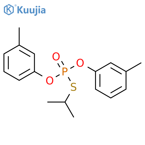 Phosphorothioic acid,S-(1-methylethyl) O,O-bis(3-methylphenyl) ester structure