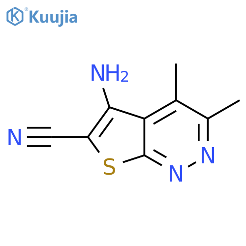 5-Amino-3,4-dimethylthieno[2,3-c]pyridazine-6-carbonitrile structure