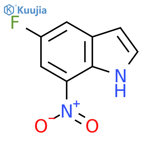 5-fluoro-7-nitro-1H-indole structure
