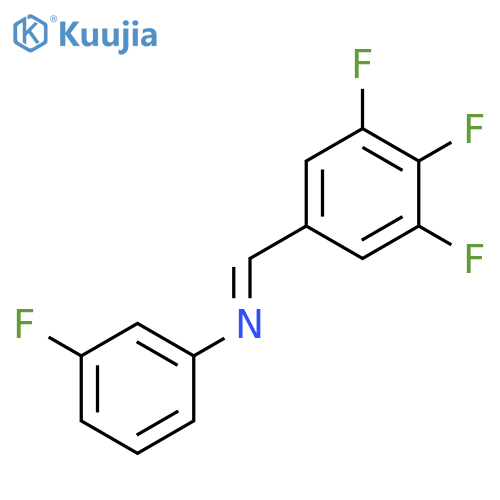 3-Fluoro-N-(3,4,5-trifluorobenzylidene)aniline structure