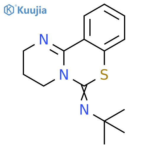 2-Propanamine, N-(3,4-dihydro-2H,6H-pyrimido[1,2-c][1,3]benzothiazin-6-ylidene)-2-methyl- structure