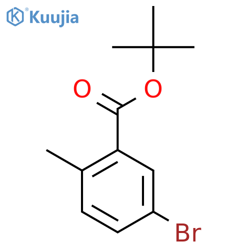tert-butyl 5-bromo-2-methyl-benzoate structure