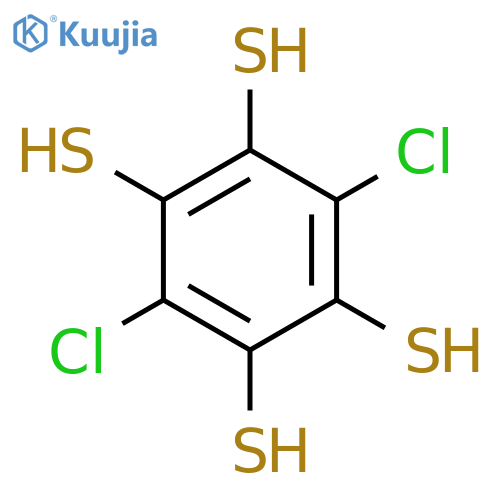 1,2,4,5-Benzenetetrathiol, 3,6-dichloro- structure