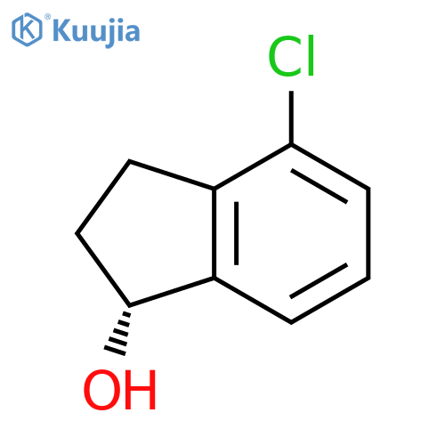 (1R)-4-chloro-2,3-dihydro-1H-inden-1-ol structure