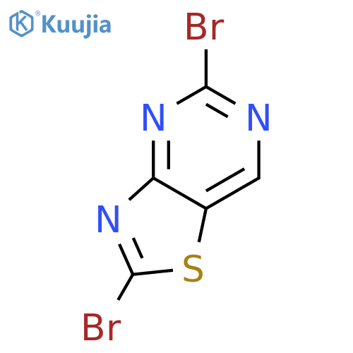 Thiazolo[4,5-d]pyrimidine, 2,5-dibromo- structure
