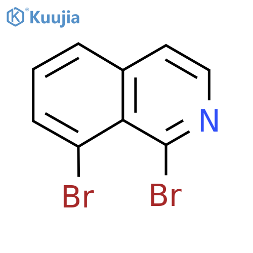 Isoquinoline, 1,8-dibromo- structure