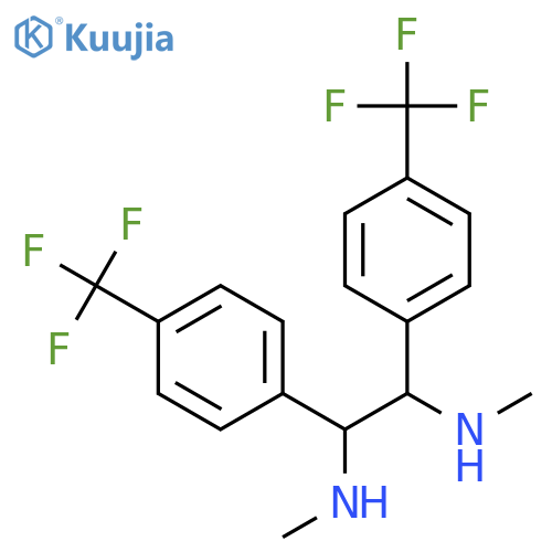1,2-Ethanediamine, N,N'-dimethyl-1,2-bis[4-(trifluoromethyl)phenyl]- structure