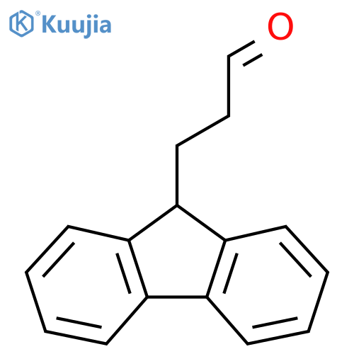 3-(9H-fluoren-9-yl)propanal structure