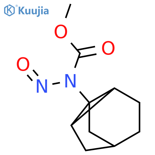 Carbamic acid, nitrosotricyclo[3.2.1.02,7]oct-1-yl-, methyl ester structure