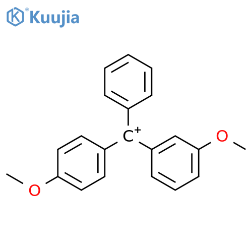 Methylium, (3-methoxyphenyl)(4-methoxyphenyl)phenyl- structure