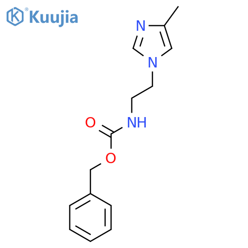 [2-(4-Methyl-imidazol-1-yl)-ethyl]-carbamic acid benzyl ester structure