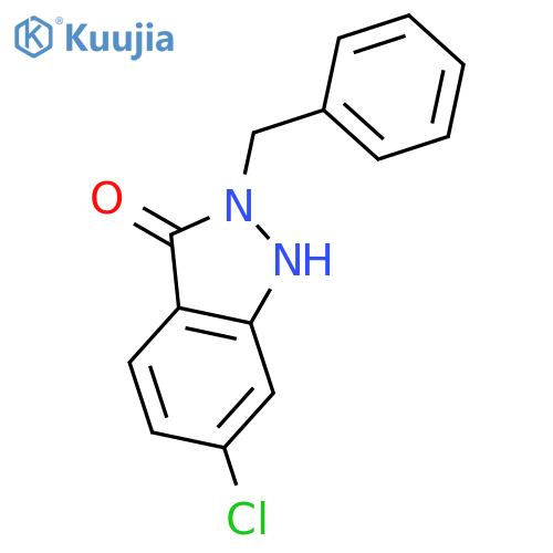 3H-Indazol-3-one, 6-chloro-1,2-dihydro-2-(phenylmethyl)- structure