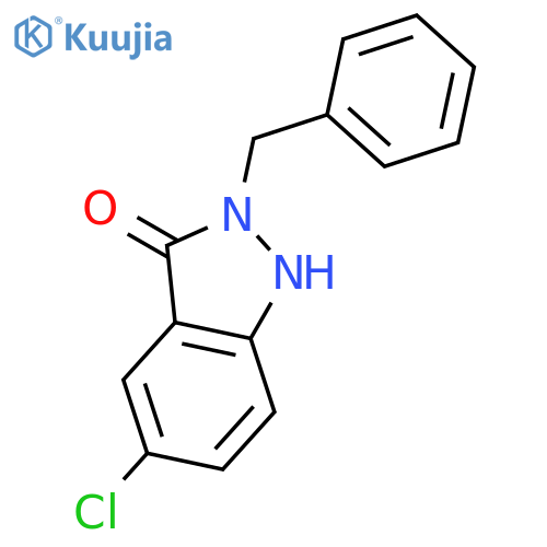 3H-Indazol-3-one, 5-chloro-1,2-dihydro-2-(phenylmethyl)- structure