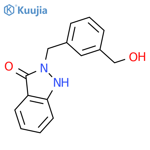 3H-INDAZOL-3-ONE, 1,2-DIHYDRO-2-[[3-(HYDROXYMETHYL)PHENYL]METHYL]- structure