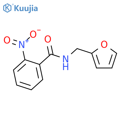 N-(furan-2-ylmethyl)-2-nitrobenzamide structure