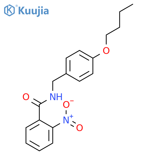 Benzamide, N-[(4-butoxyphenyl)methyl]-2-nitro- structure
