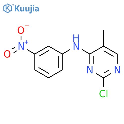 2-Chloro-5-methyl-N-(3-nitrophenyl)pyrimidin-4-amine structure