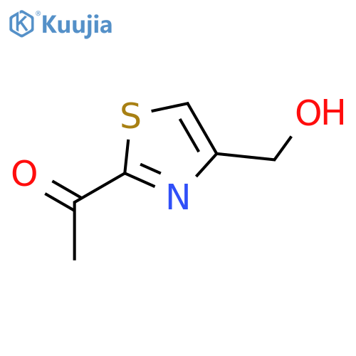 1-4-(hydroxymethyl)-1,3-thiazol-2-ylethan-1-one structure