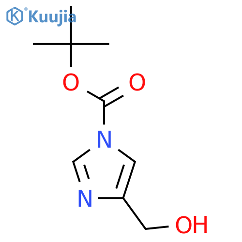 tert-Butyl 4-(hydroxymethyl)-1H-imidazole-1-carboxylate structure